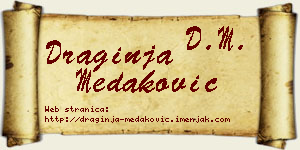 Draginja Medaković vizit kartica